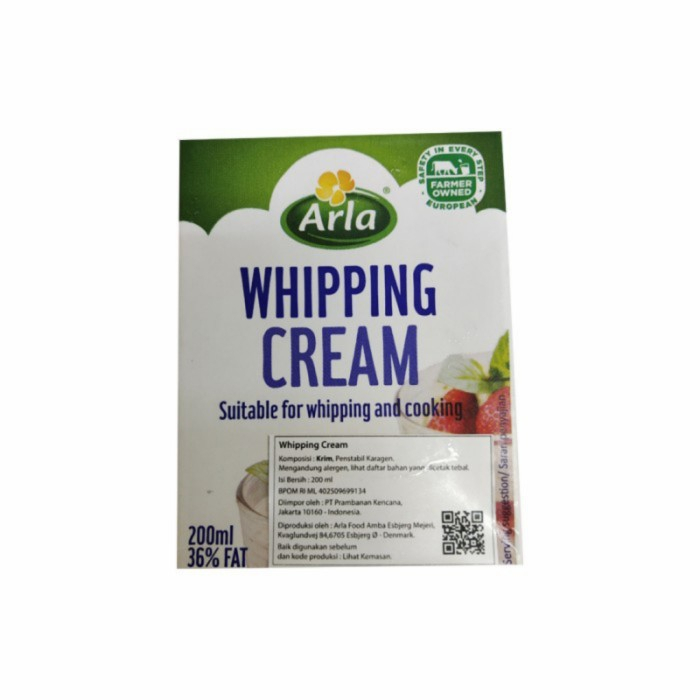 Jual Arla whipping Cream 200Ml Dairy cream krim kental heavy cream