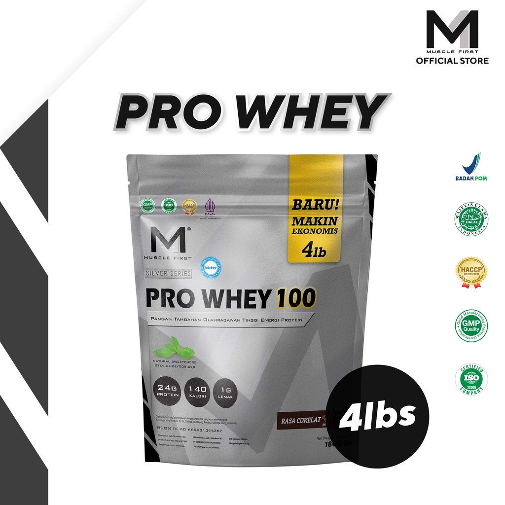 Jual Muscle First Pro Whey 100 4lbs Whey Protein 1800gr 45 Serving ...