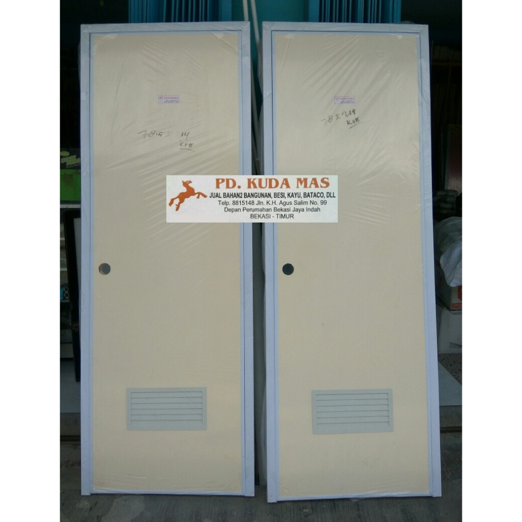 Jual CUSTOM Pintu PVC Muriko Warna/Marmer (Lebar Maksimal 80 cm ...