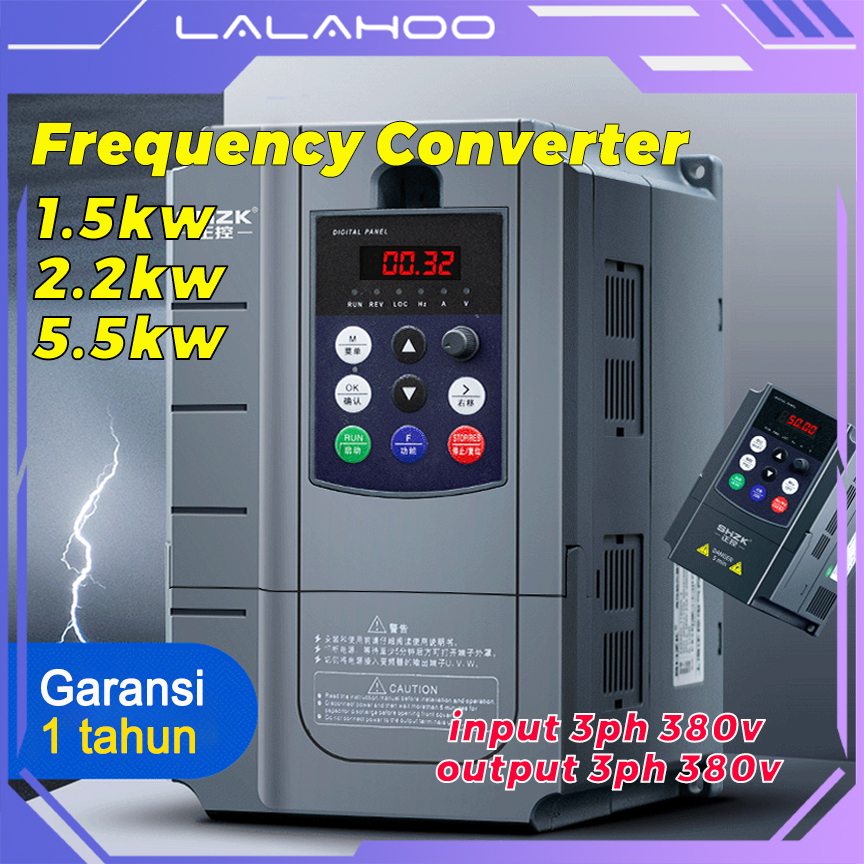 Jual ⭐100 Ori Ready ⭐inverter Frekuensi Shzk Converter1 5kw 2 2kw 5 5kw 7 5kw Inventer Input