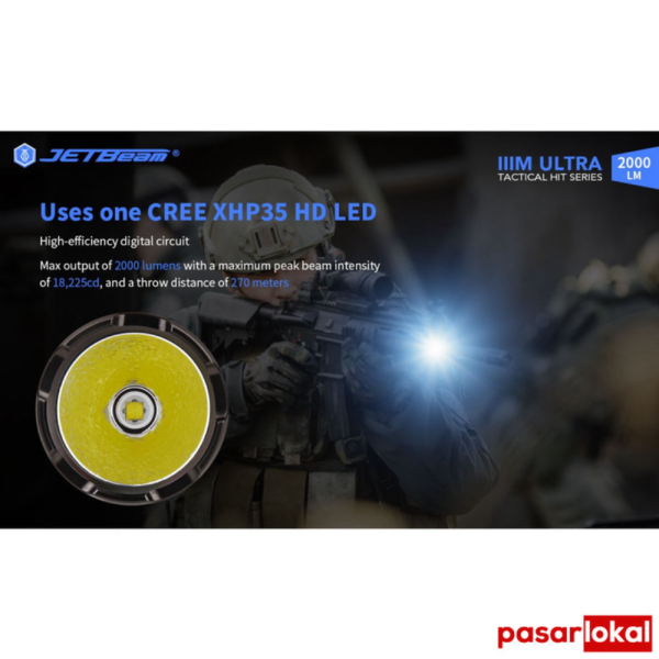 Jual Dijual Senter LED CREE XHP35 HD Tactical USB Rechargeable IPX8 ...