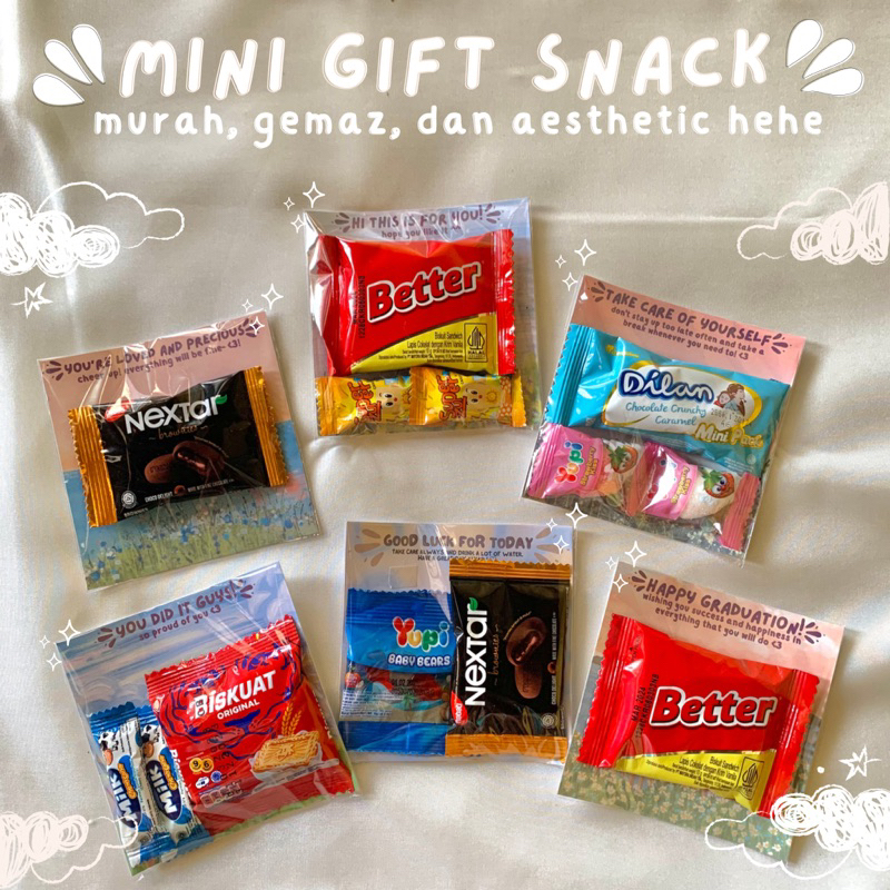 Jual [FREE CUSTOMMIN ORDER 10PCS] MINI GIFT SNACK GIFT SNACK KADO