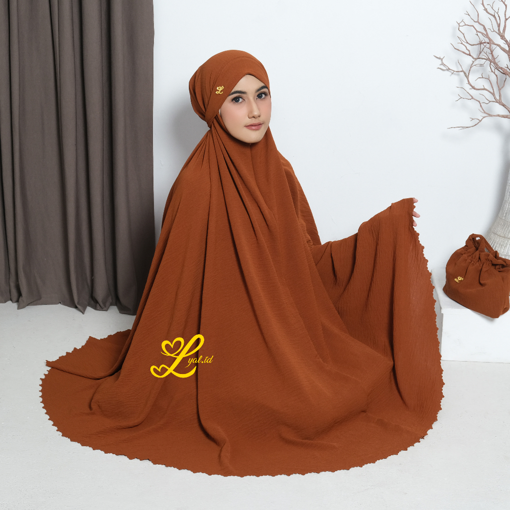 LYAL - Mukena Zinnia 3in1 Crinkle Airflow Lasercut