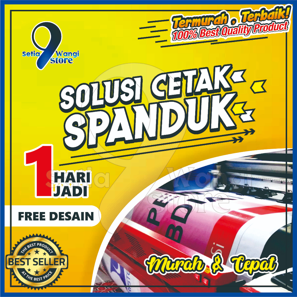 Jual Spanduk Custom Cetak Banner Baliho Free Desain 1 Hari Jadi ...