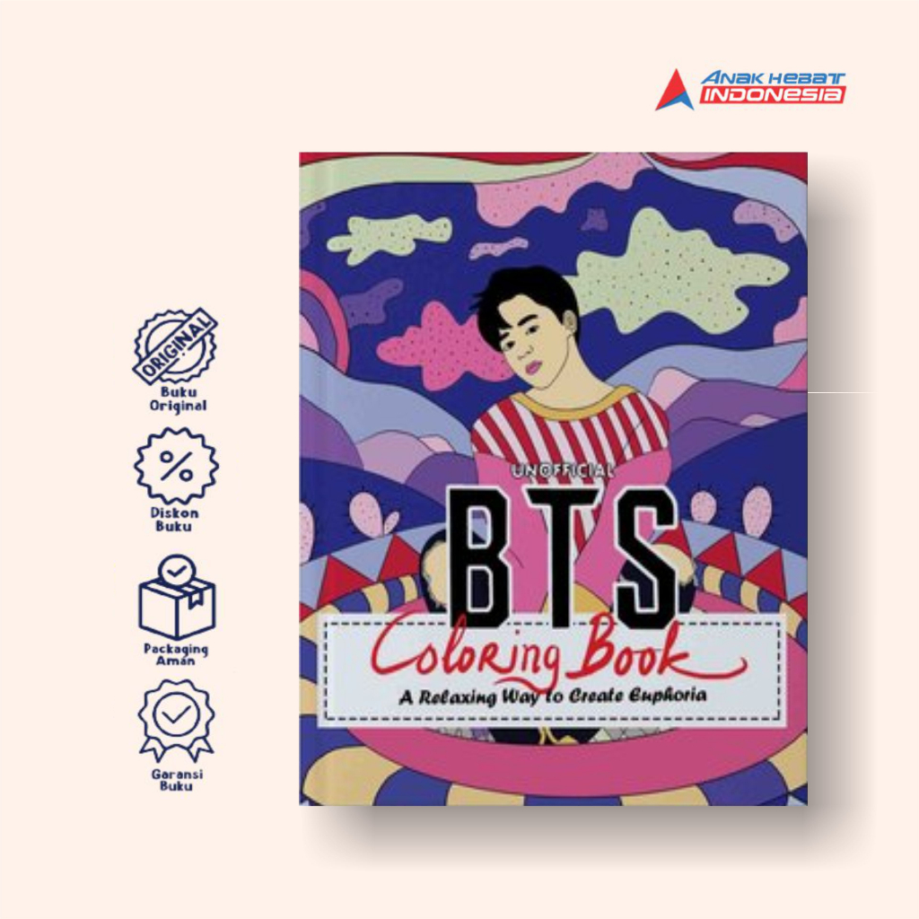 Jual Buku Unofficial BTS Coloring Book: a Relaxing Way to Create ...