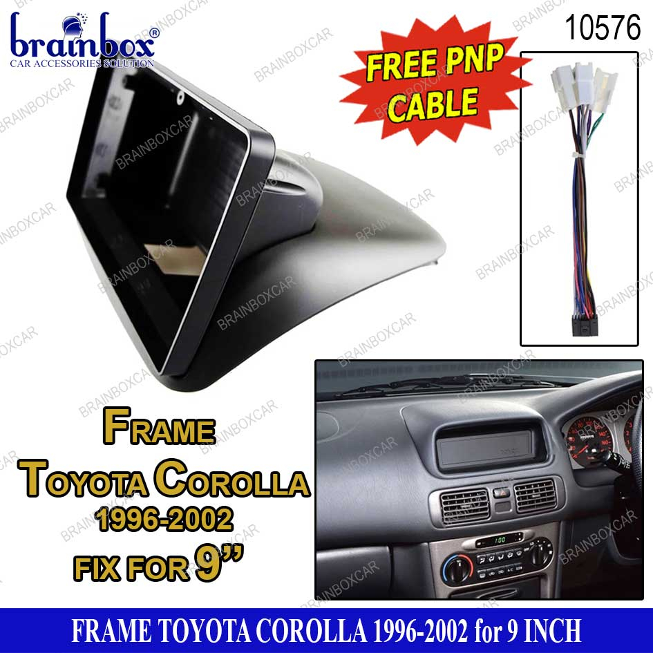 Jual Frame Head Unit Toyota Corolla 9 Inch Tahun 1996-2002 Bingkai ...