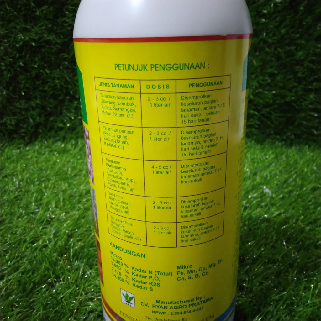 Jual BIO TONIC Kemasan 1L Pupuk Cair Super Lengkap dan Praktis untuk ...