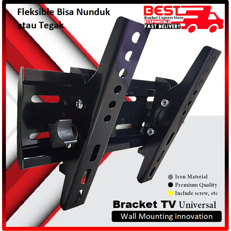 Jual Bracket Tv Led Lcd 14 Sd 43 Universal 43 40 32 24 21 17 14 Inchi Bisa Nunduk Full 3275