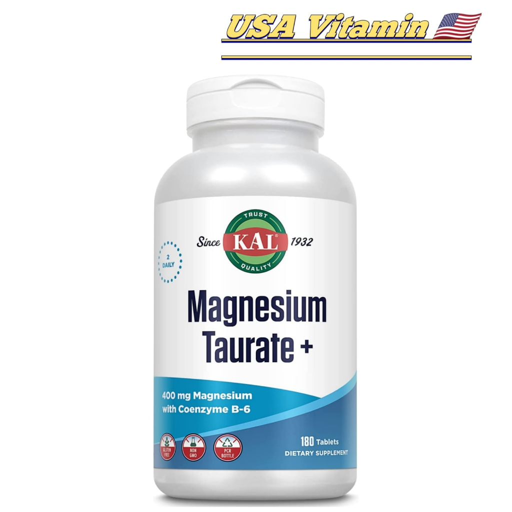 Jual KAL Magnesium Taurate 400 mg / 400mg with Coenzyme B6 90 / 180 ...
