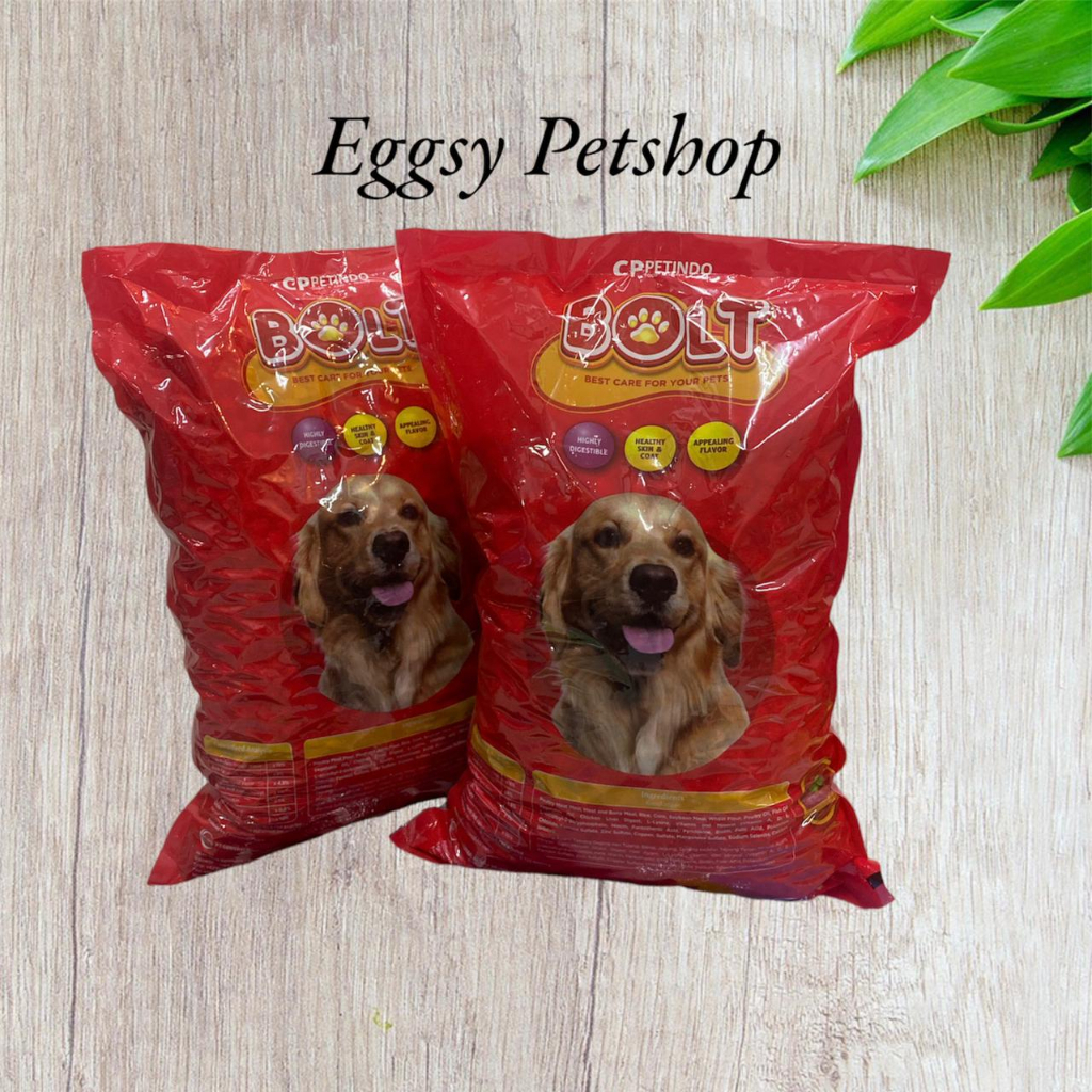 Jual Bolt Dog Food Beef flavor 1kg Makan Anjing Repack | Shopee Indonesia