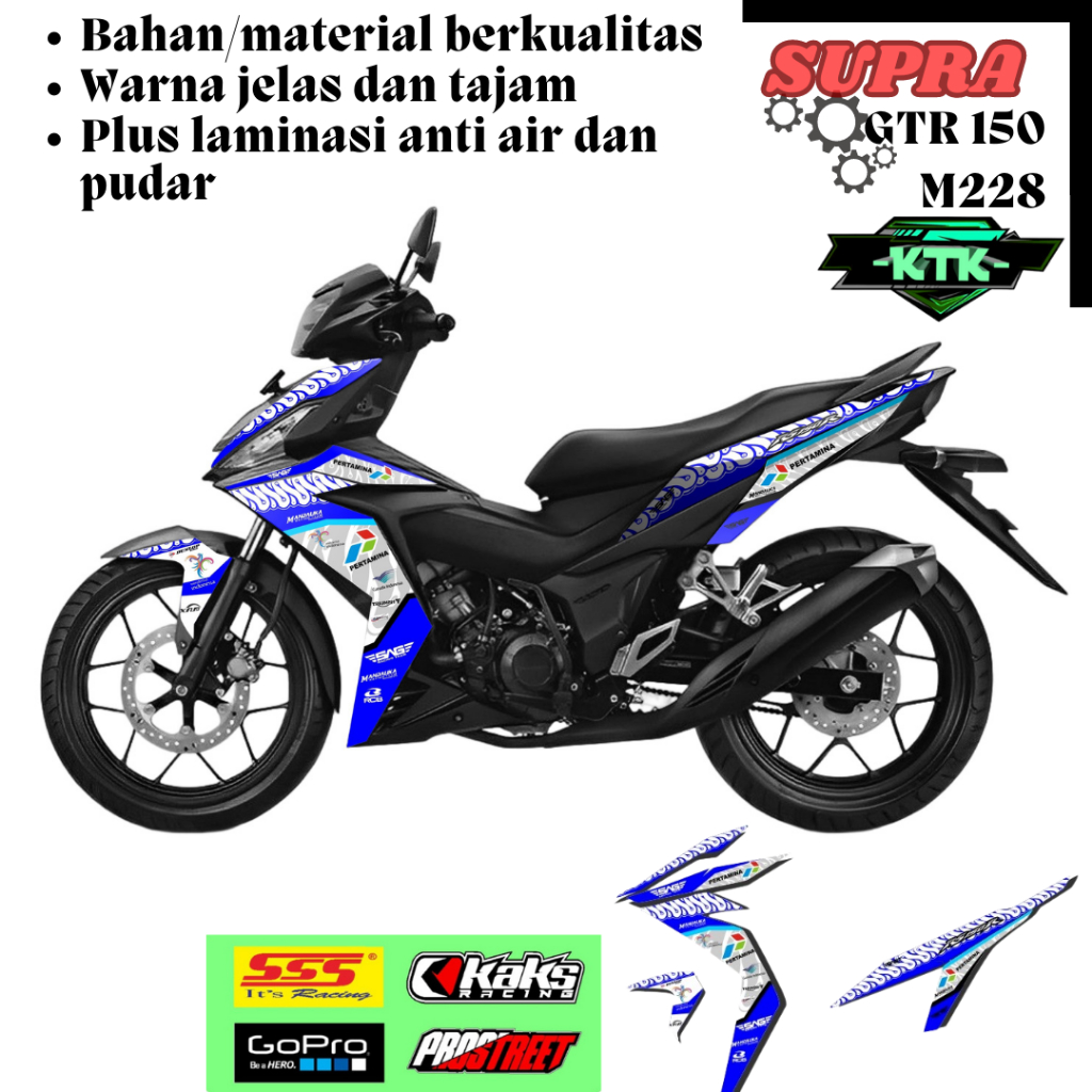 Jual Sticker Striping Motor Honda GTR 150 Mandalika Stiker Striping ...