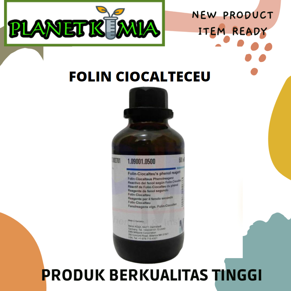 Jual FOLIN CIOCALTECEU PRO ANALISA MERCK 50 ML & 100 ML | Shopee Indonesia