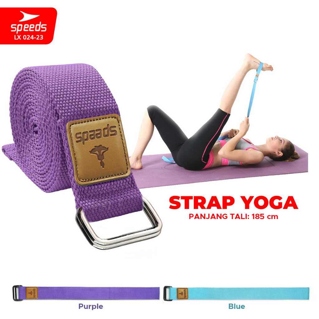 Jual SPEEDS Yoga Strap Yoga Belt Tali Yoga Ring Yoga Stretching Strap