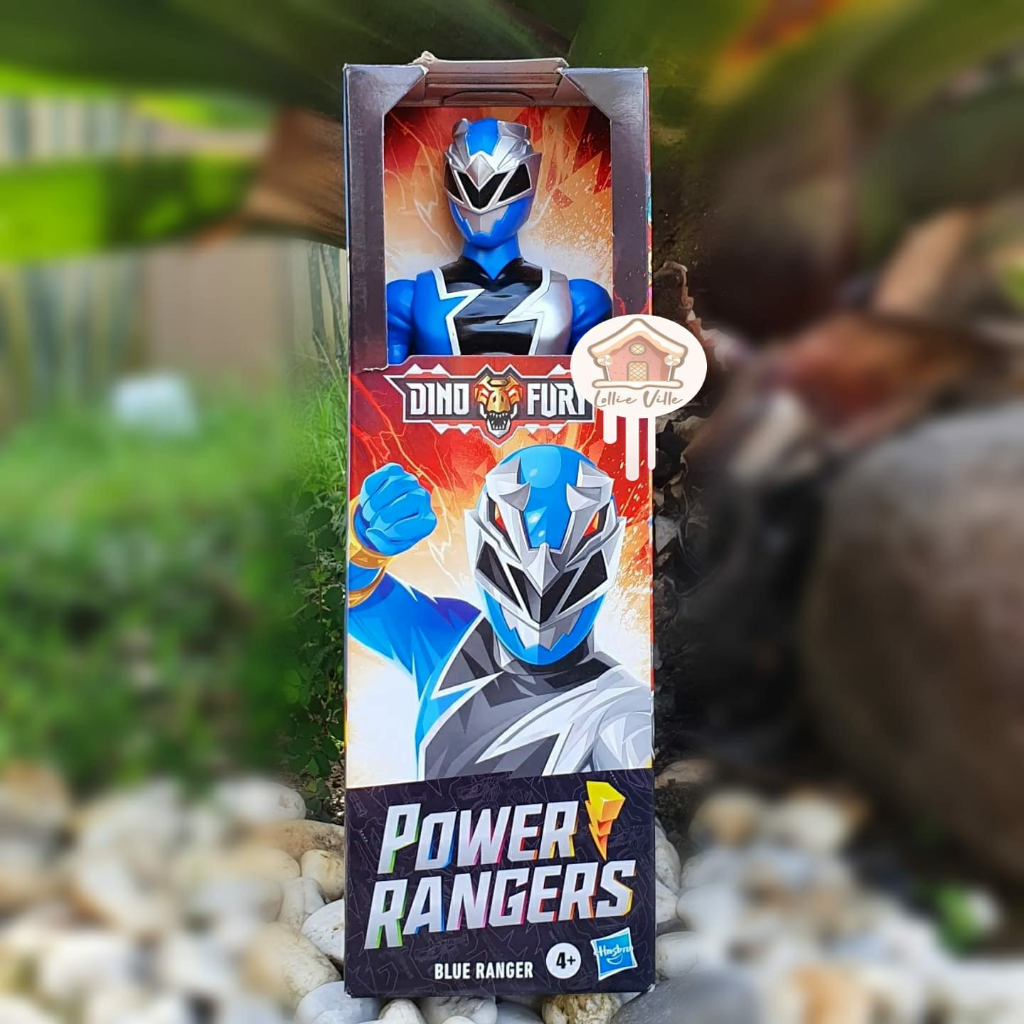 FIGURINE ARTICULÉE POWER Rangers Dino Fury Blue Ranger 6 pouces clé