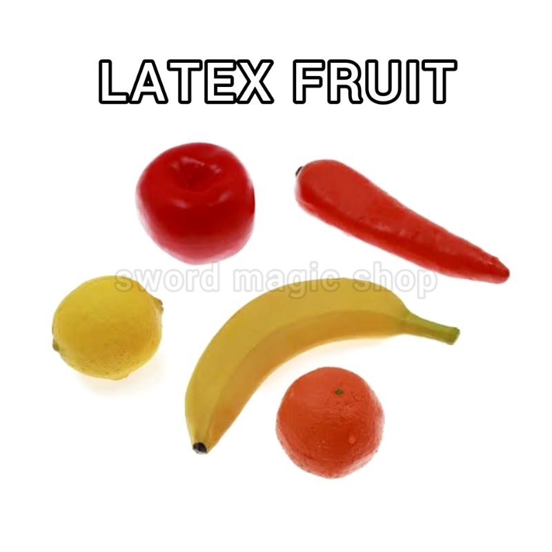 Jual Alat Sulap Latex Fruit Sulap Latex Apel Latex pisang Latex Jeruk Latex Carrot