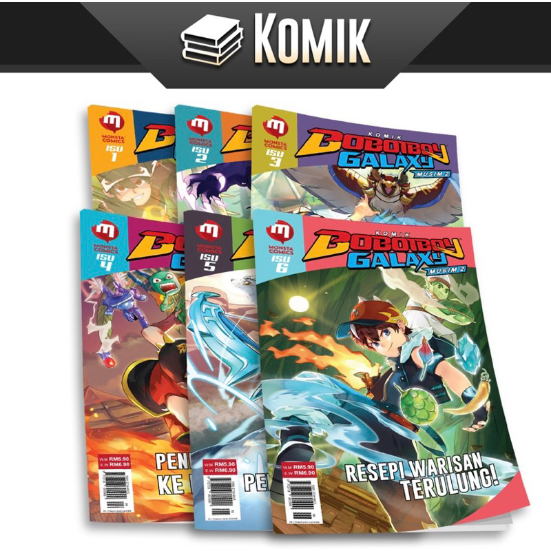 Jual Komik BoBoiBoy Galaxy Musim 2 : Bundle Rimbara (Isu 1 - Isu 6 ...