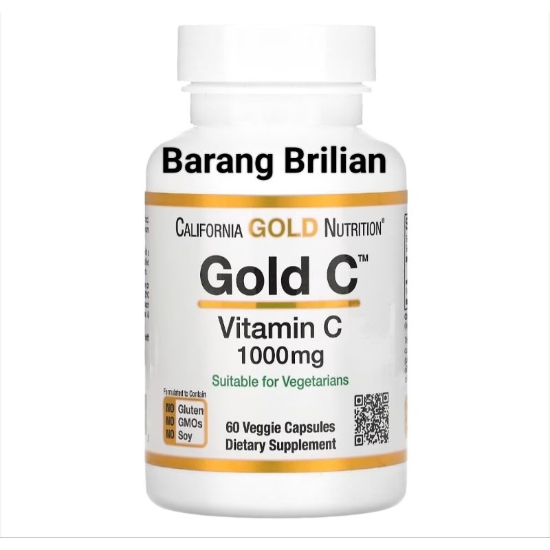 Jual California Gold Nutrition CGN gold C vitamin C 1000 mg 60 240 veg ...