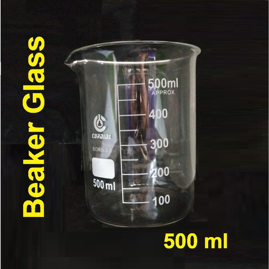 Jual Beaker Glass 500 Ml Iwaki Gelas Kimia Gelas Piala Beker Shopee Indonesia 1135