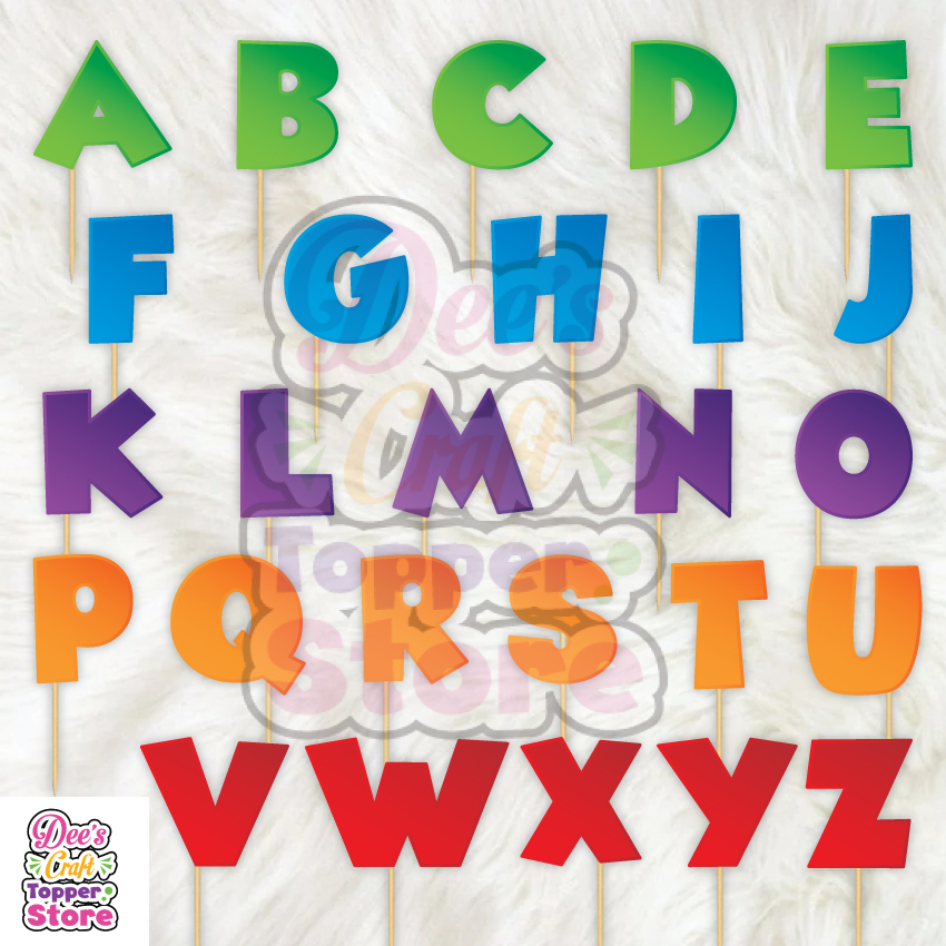 Jual Topper Cupcakes Alphabet / Huruf Tipe 1 | Shopee Indonesia