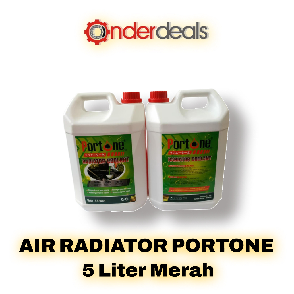 Jual AIR RADIATOR PORTONE 5 Liter Merah | Shopee Indonesia