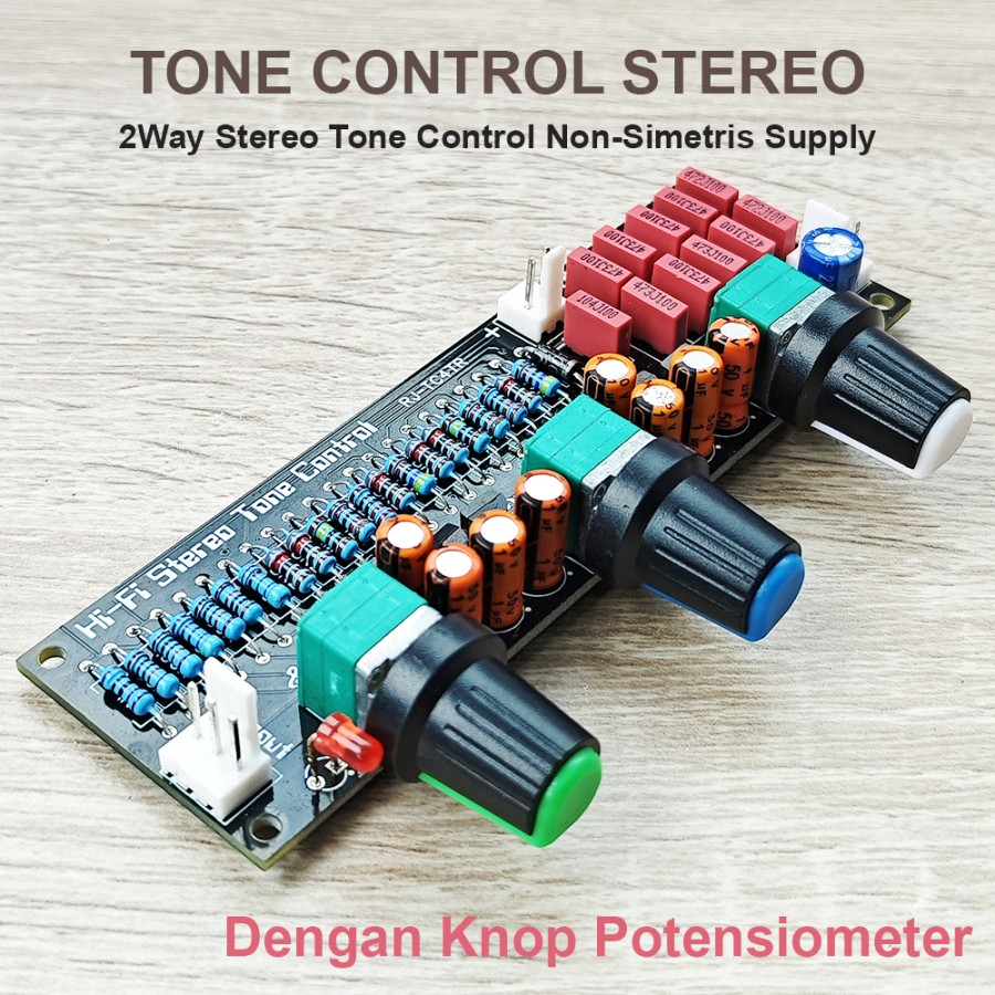 Jual Tone Control Stereo 4TR Bass Treble 2-Way Power Non Simetris