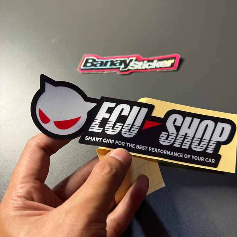 Jual Sticker Stiker ECU SHOP Sticker Mobil Princutt | Shopee Indonesia