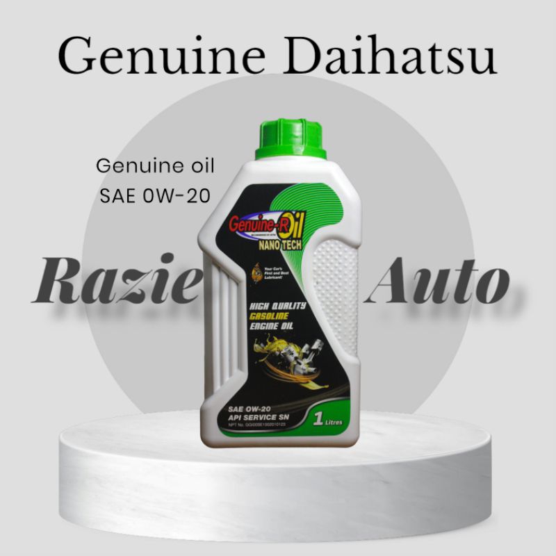 Jual Genuine Oil Daihatsu SAE 0W-20 Api Service SN Nano Tech | Shopee ...