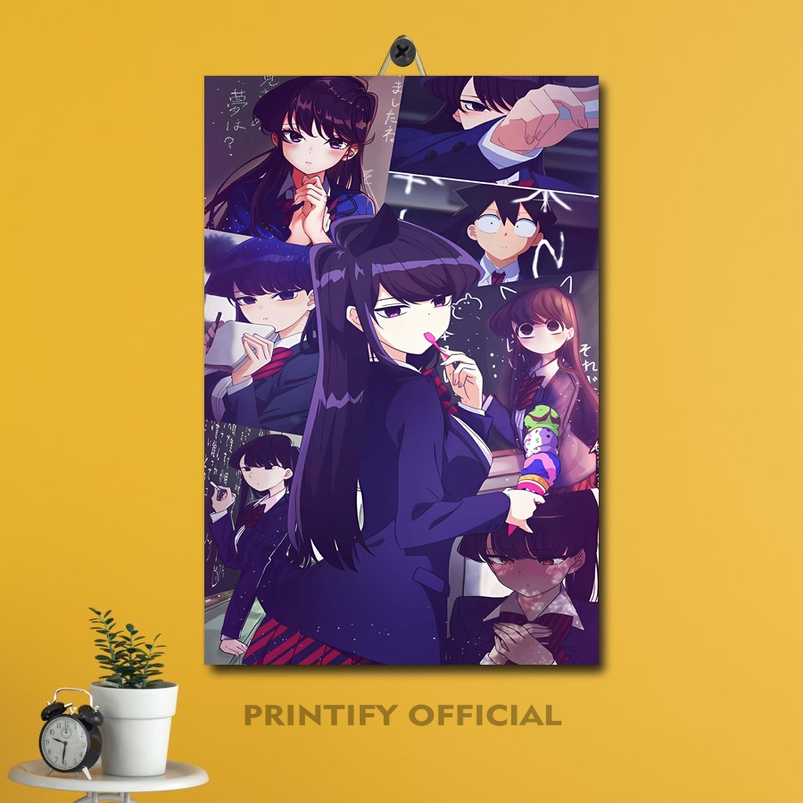 Jual POSTER DINDING AESTHETIC FOTO ANIME WAIFU KOMI SAN WA 20X30