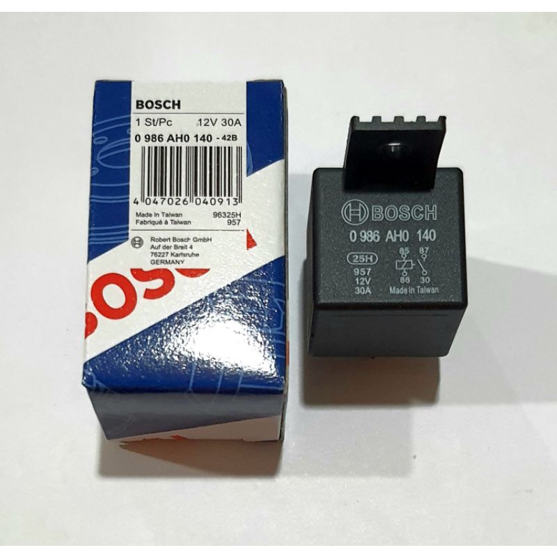 Jual Relay Bosch 4 Kaki 12V / Relay Lampu Klakson Headlamp Mobil