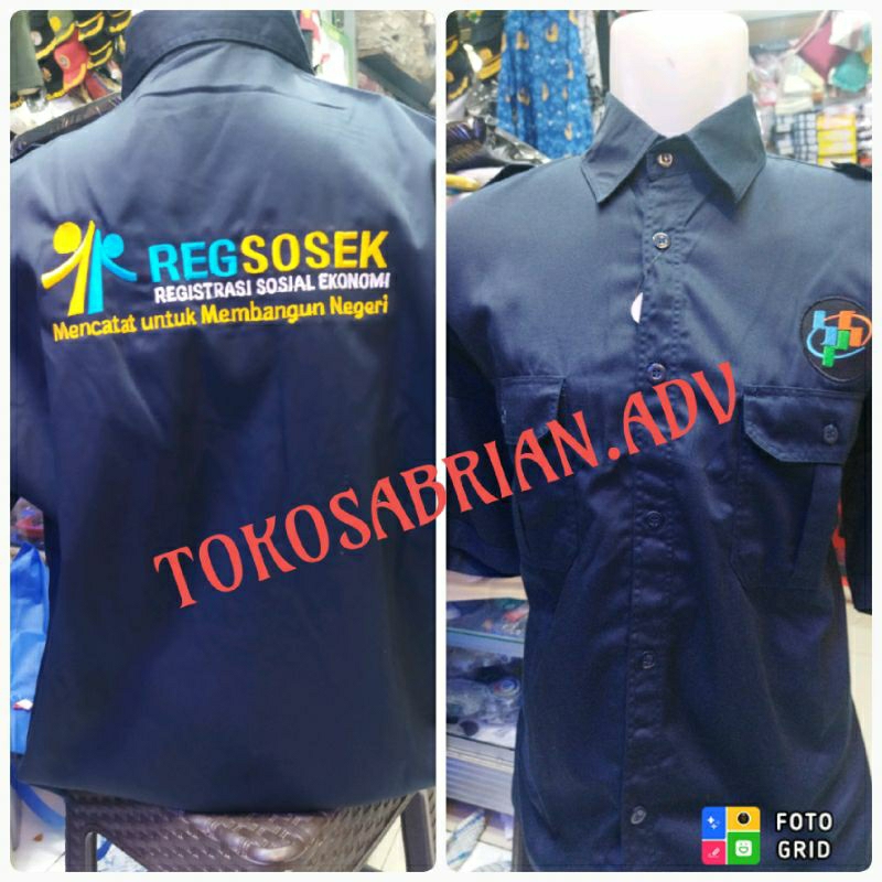 Jual seragam BPS kemeja BPS baju BPS kemeja rogsosek | Shopee Indonesia