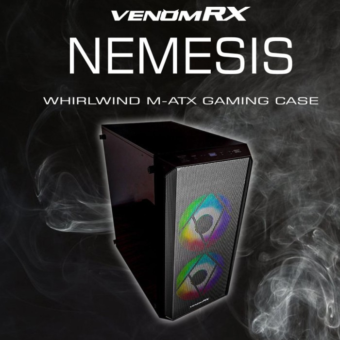 Jual Casing Venom Rx Nemesis M Atx Acrylic Airflow Mesh Shopee Indonesia