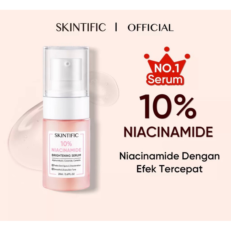 Jual SKINTIFIC 10% Niacinamide Brightening Serum 20ml | Shopee Indonesia