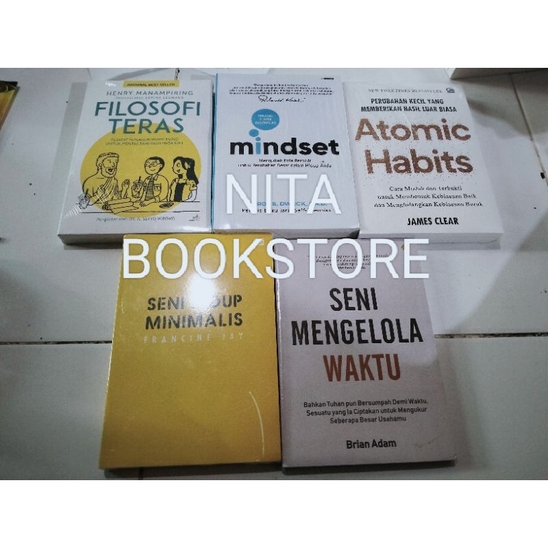 Jual Paket 5 Buku Seni Hidup Minimalis Seni Mengelola Waktu Mindset