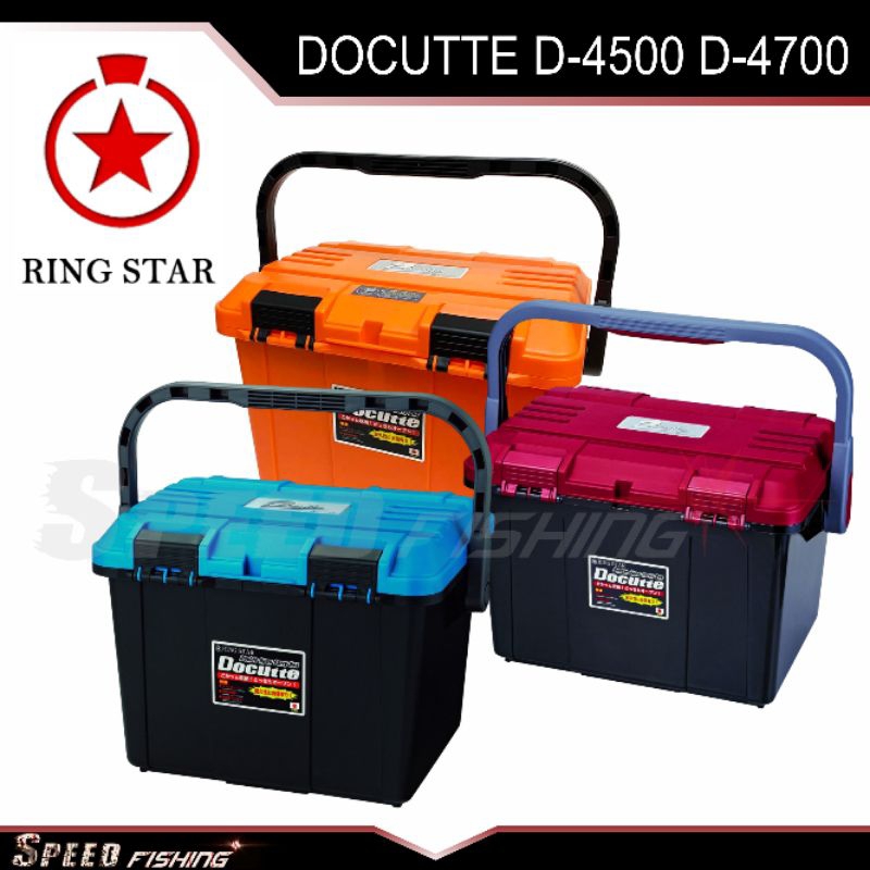 RINGSTAR Fishing Tackle Box RK-4500 ROAD-K (Red,Green,Blue) Made in Japan