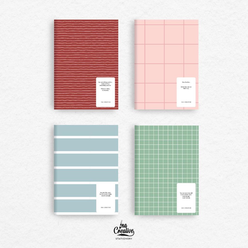 Jual Buku Tulis A5 Sweet Minimalis Ina Creative Notebook | Spiral ...