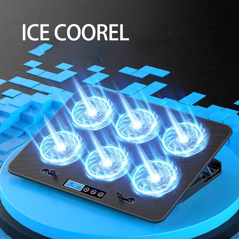 Jual Laptop Cooler Cooling Pad Laptop 6 Fans Adjustable Foldable Laptop