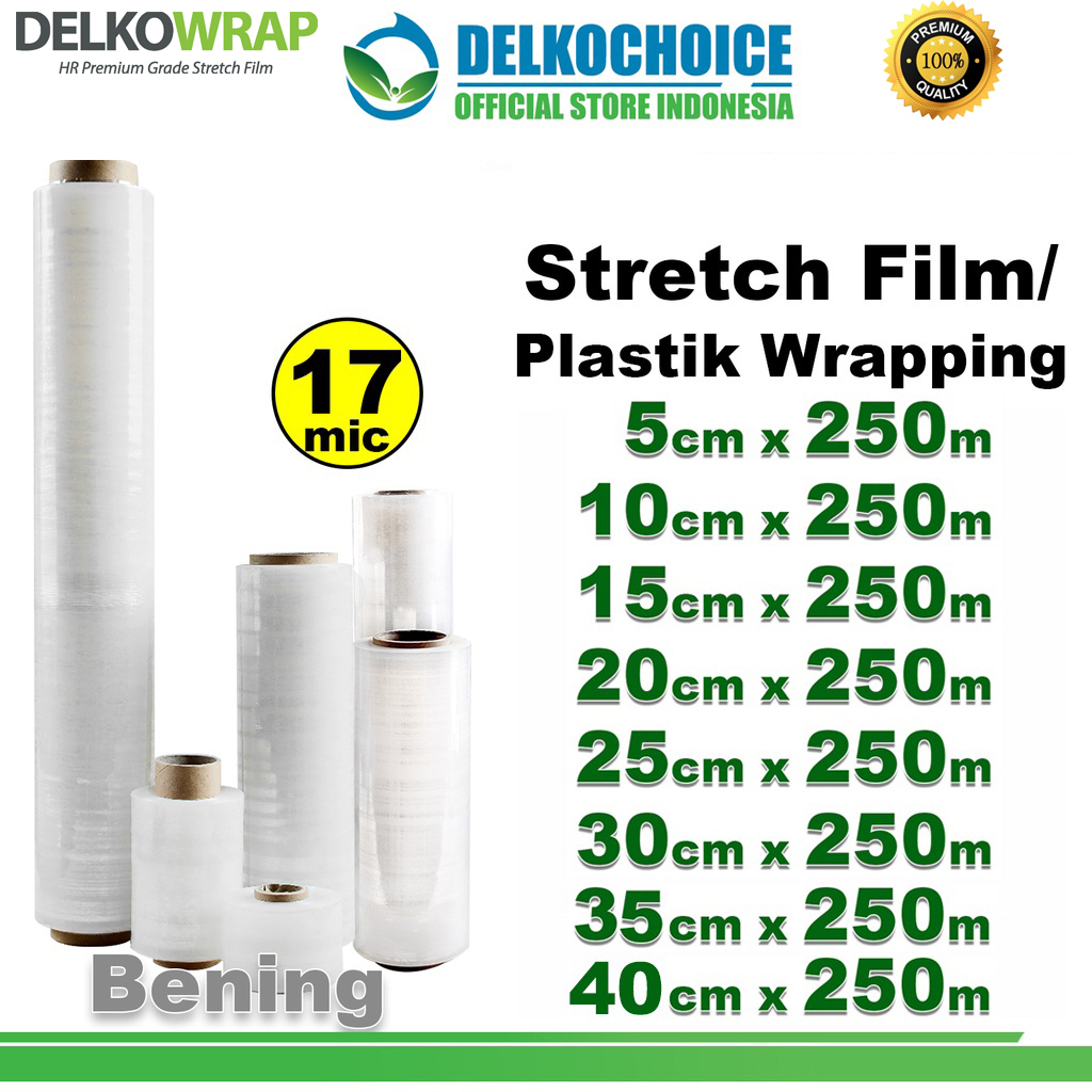 Jual Plastik Wraping Stretch Film 250m DELKOWRAP Pembungkus WRAPPING ...