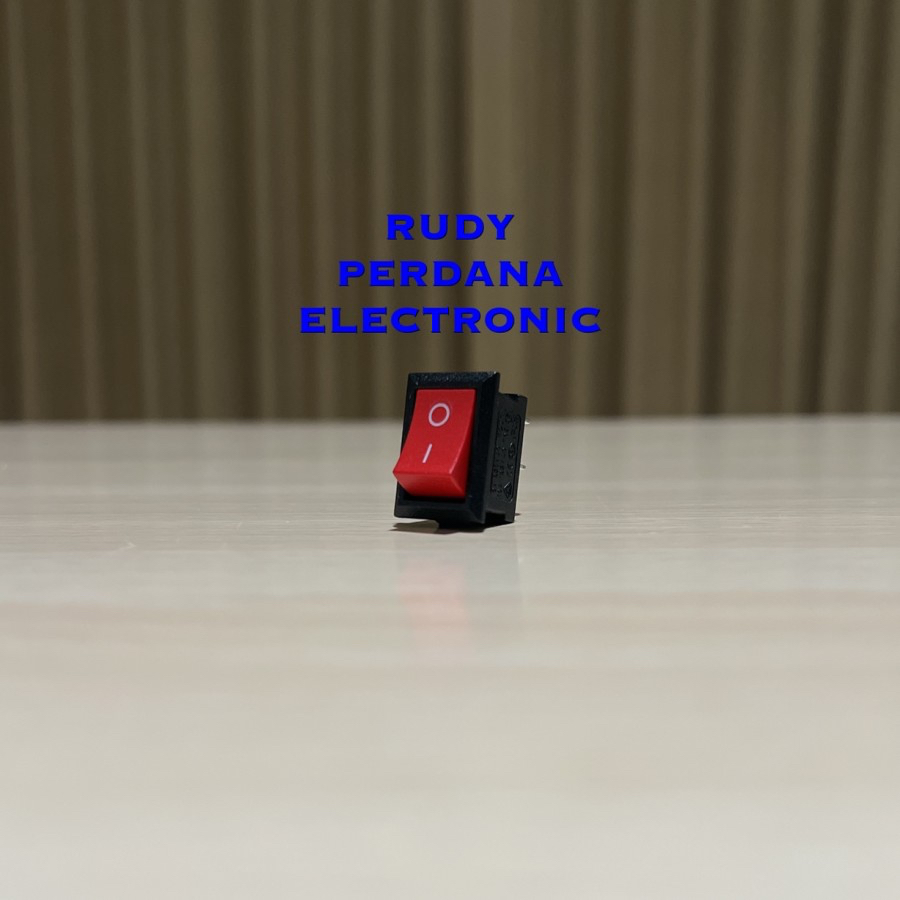 Jual SWITCH ROCKER SAKLAR ON OFF 2 PIN KOTAK 6A 250V 10A 125V MERAH ...
