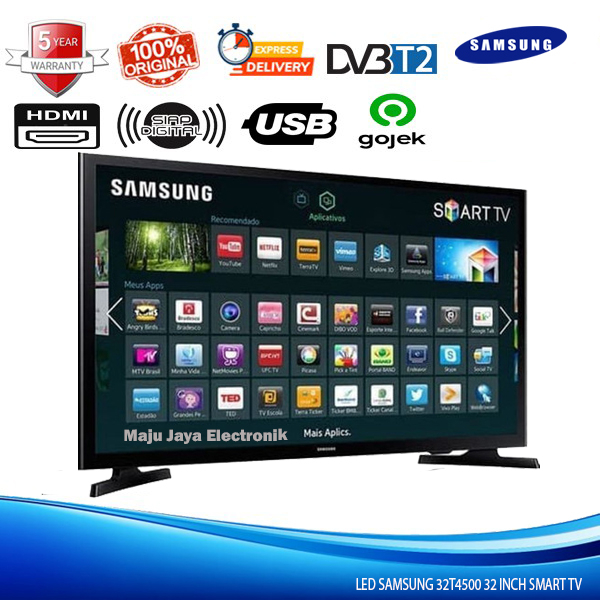 Jual LED TV SAMSUNG 32 Inch UA32T4503AK DVB2 Digital SMART TV Shopee