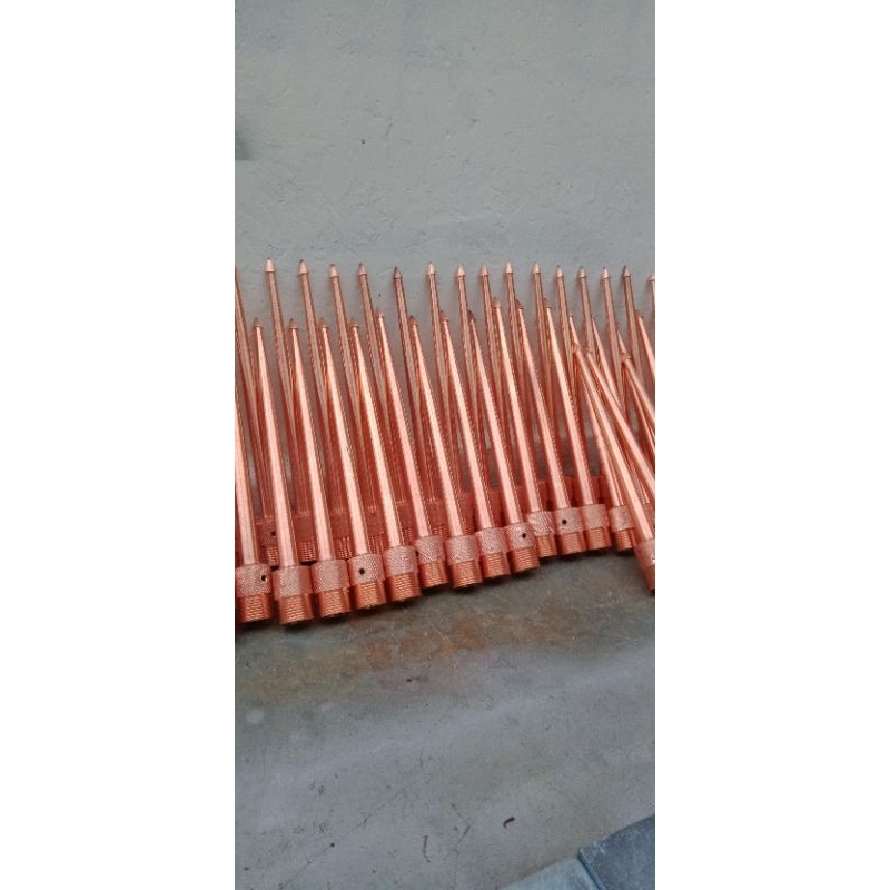 Jual splitzen/penangkal petir bahan full kuningan 3/4 x 30cm | Shopee ...