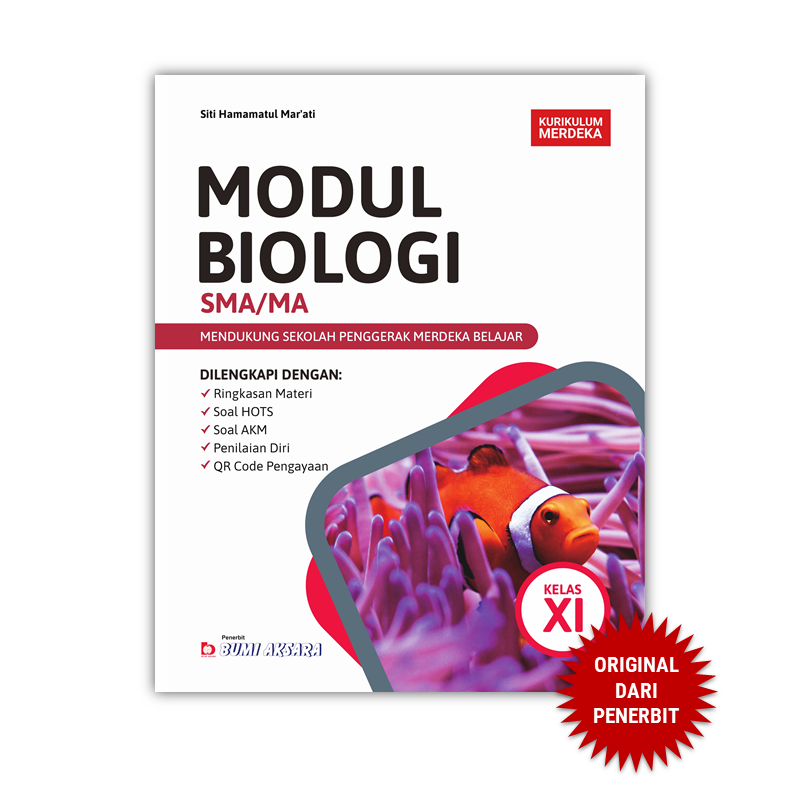 Jual Modul Biologi Kelas XI SMA MA Kurikulum Merdeka Bumi Aksara ...