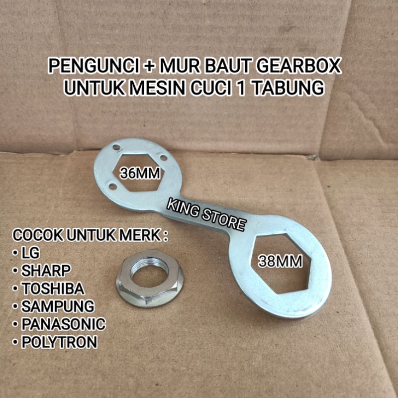 Jual Kunci Pengunci Mur Baut Gearbox Mesin Cuci Tabung Mm Mm Shopee Indonesia