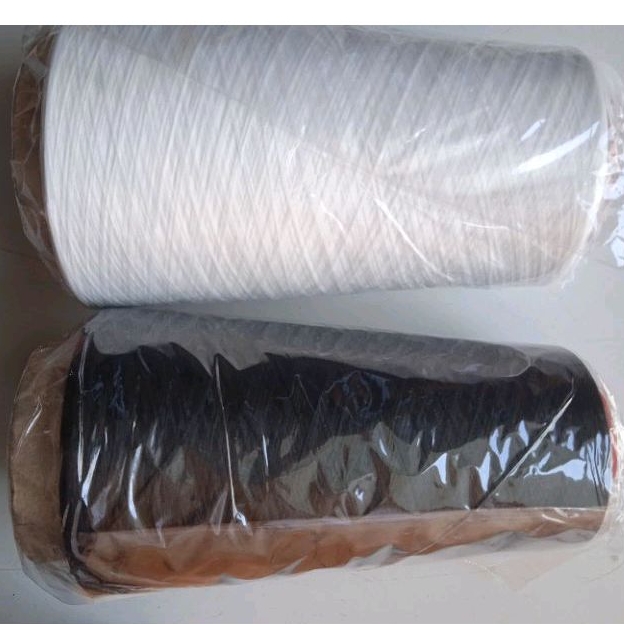 Jual benang obras hitam putih 200 gram | Shopee Indonesia