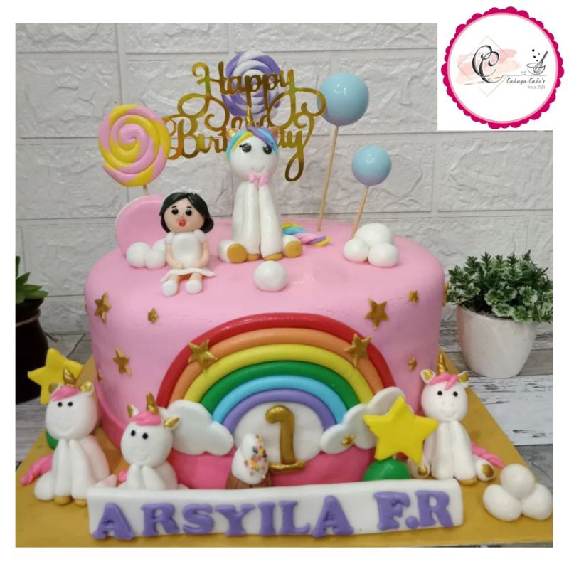 Jual Kue Ulang Tahun Unicorn / Unicorn Cake / Kue Ultah Anak Karakter