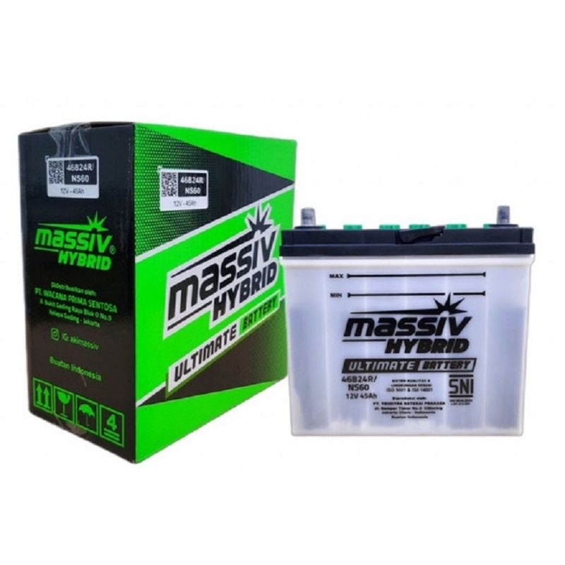 Jual AKI BATTERY MASSIV HYBRID NS60L VOXY LIVINA EVALIA ETIOS | Shopee