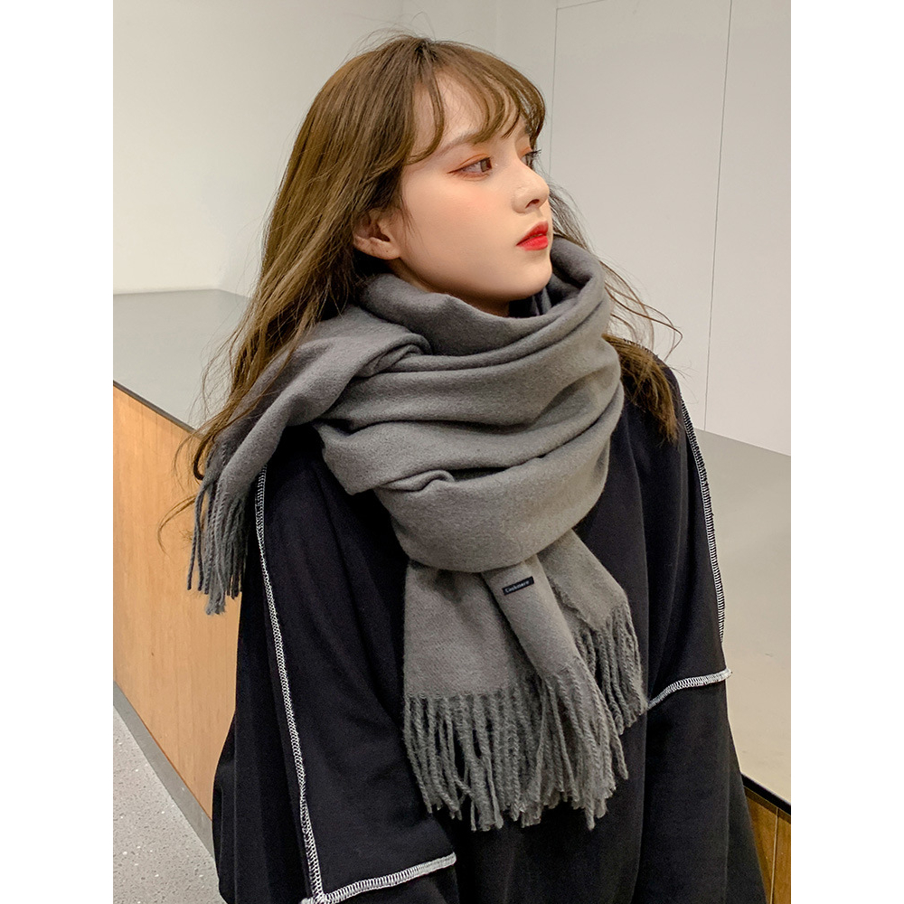 Jual Pashmina Cashmere Syal Korea Scarf Wool Acrylic Spring Autumn