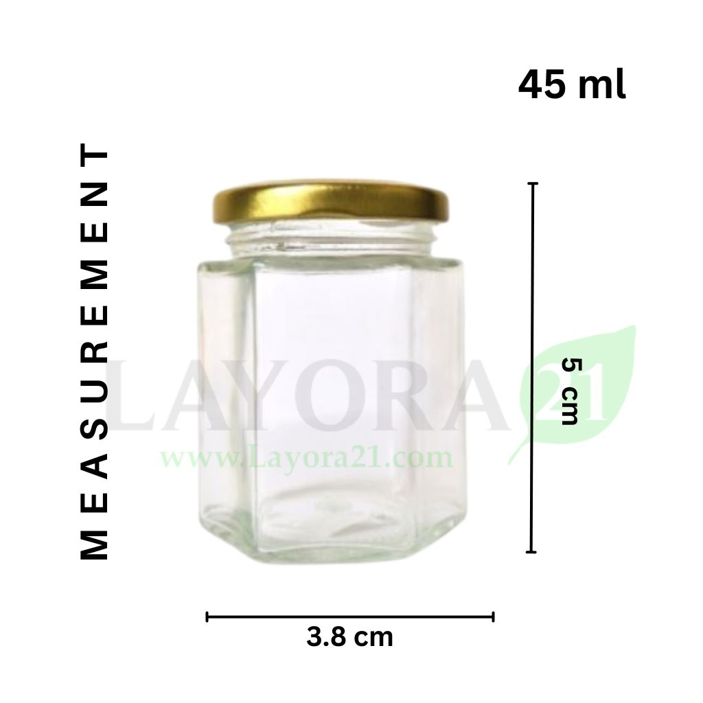 Jual Layora21 Toples Kaca Segi Enam Hexagon Glass Jar 200ml P014 Shopee Indonesia 4163