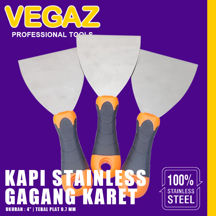 Jual VEGAZ- Kapi Stainless gagang Karet 4 inch Kapi Cat Anti Karat ...