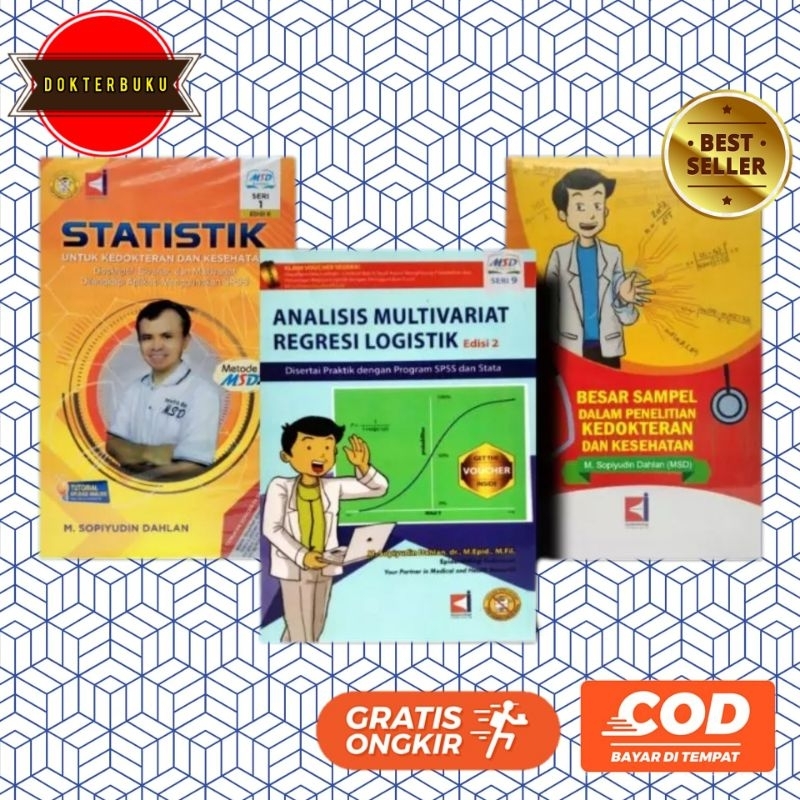 Jual Paket Buku Besar Sampel Sopiyudin Statistik Untuk Kedokteran Analisis Multivariat