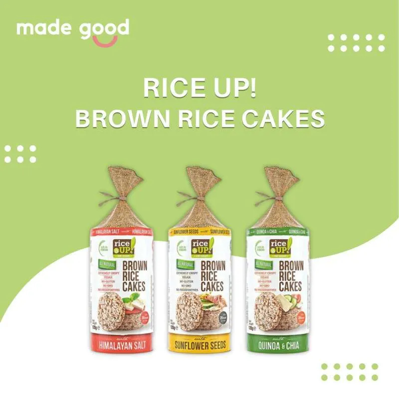 Jual Rice Up! Brown Rice Cakes Himalayan Salt Sunflower Chia Seeds 120